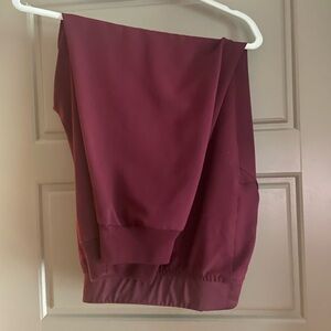 Maroon Figs High Waisted Zamora Joggers